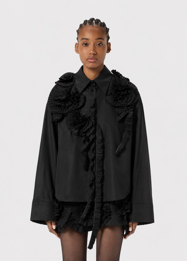 Taffeta shirt with 3D roses  Blumarine - medium