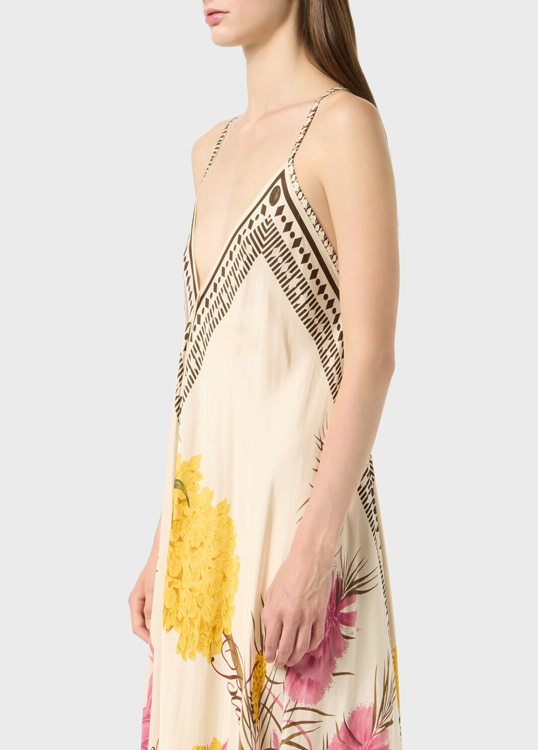 Long printed twill dress  Blumarine - large image number 2