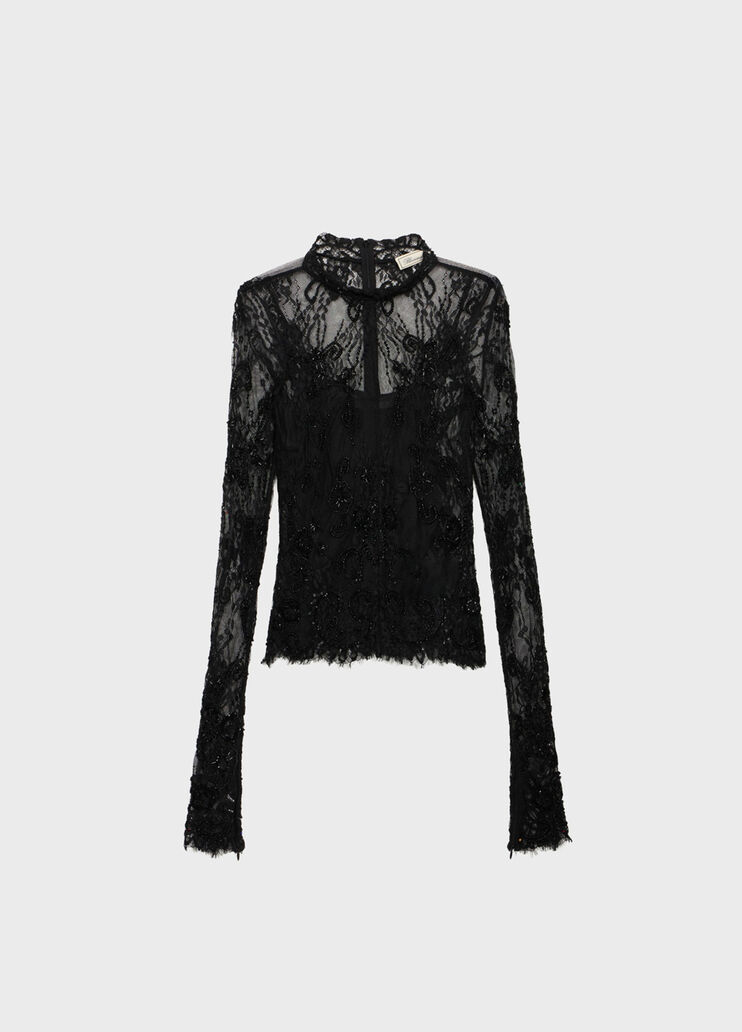 Stretch lace jumper with embroidery  Blumarine - medium
