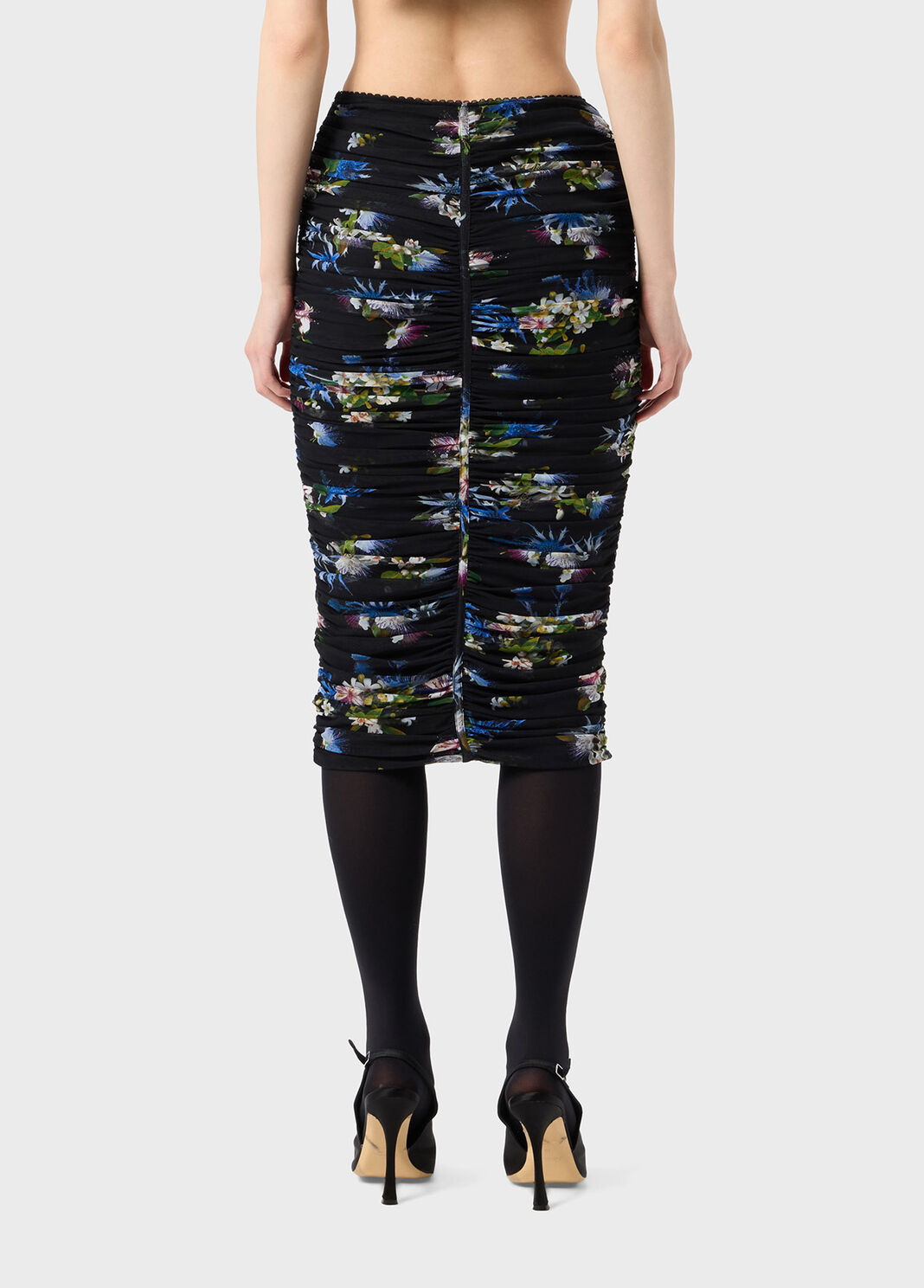 Tulle skirt with bouquet print  Blumarine - large image number 1