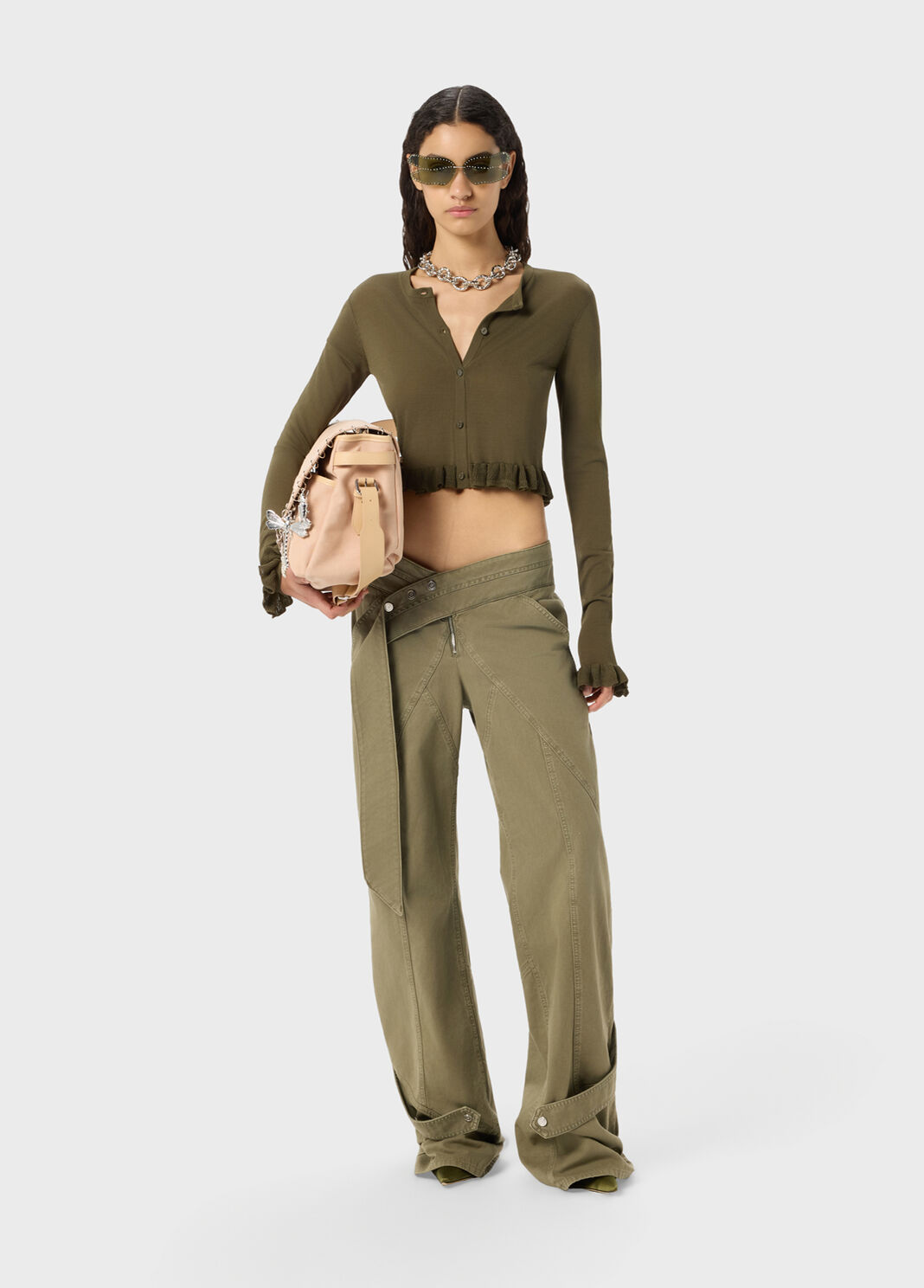 Cardigan court avec volants  Blumarine - large image number 3