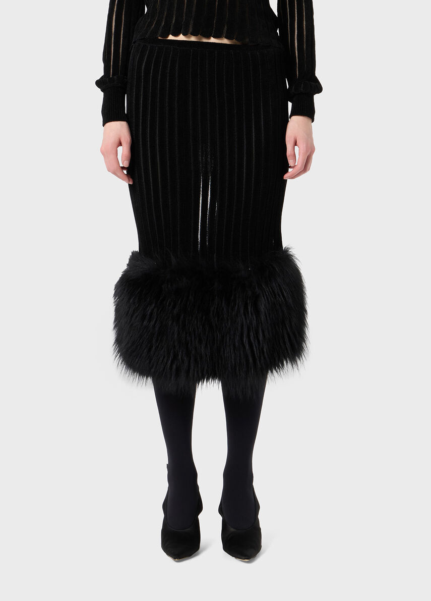 み*様 ルミニョン Lumi tweed-like fur knit【ブラック× ルミニョン Lumi tweed-like fur knit ピンク×ブラック - メルカリ