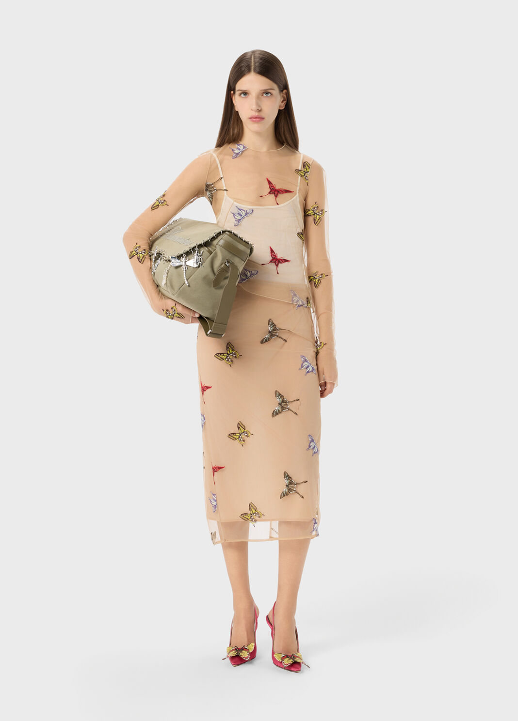 Tulle Sweater with Embroidery  Blumarine - large image number 3