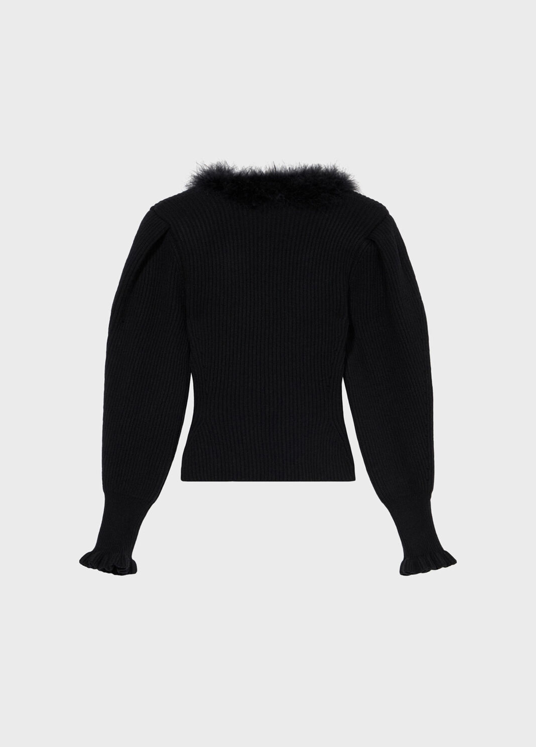 Wool jumper with fur-trimmed neckline  Blumarine - large image number 5