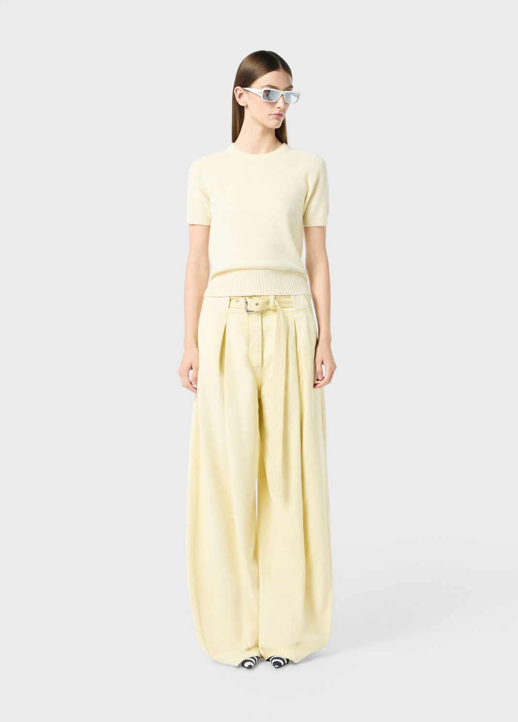 Kurz&auml;rmeliger Kaschmirpullover  Blumarine - large image number 3