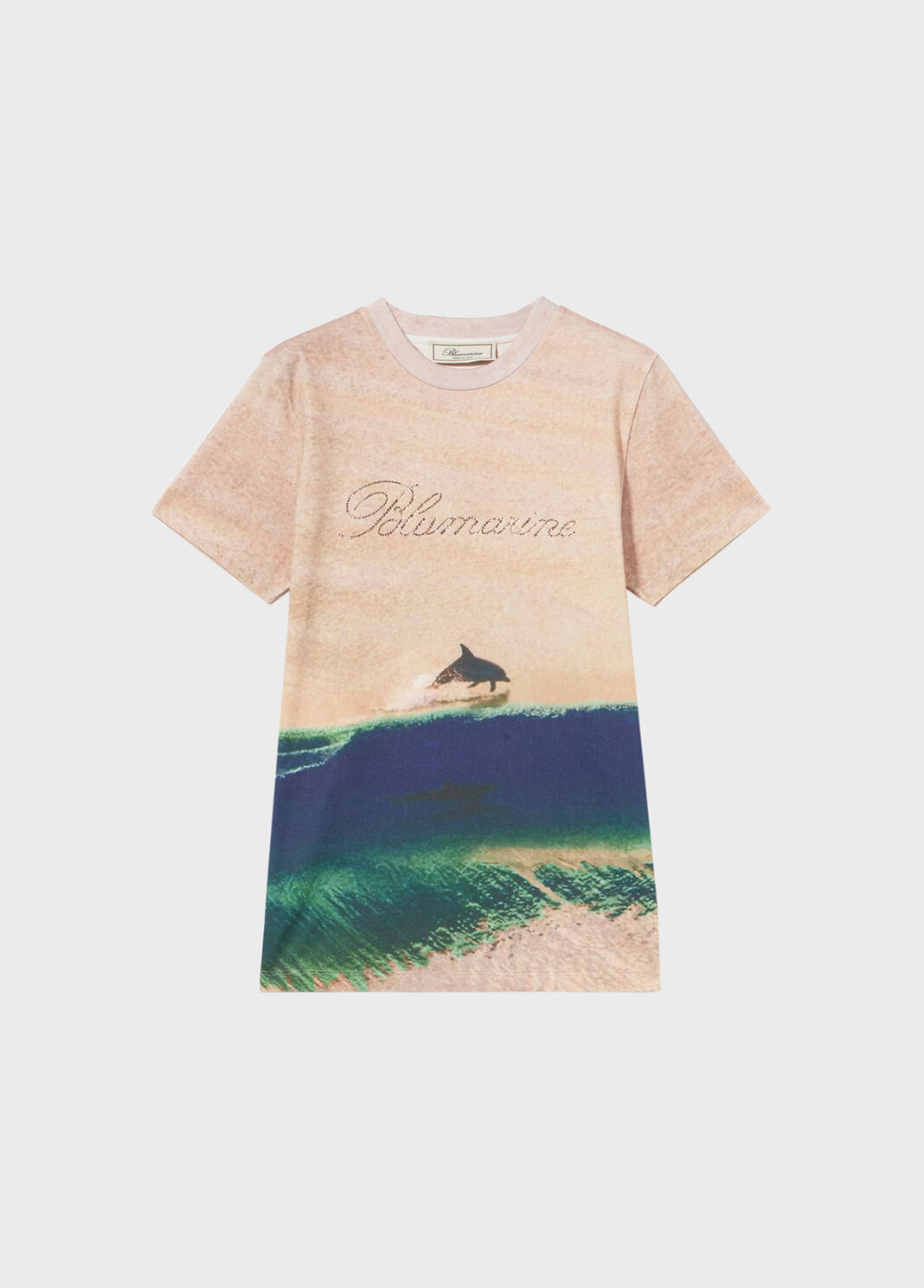 Printed jersey T-shirt with embroidery  Blumarine - large image number 4