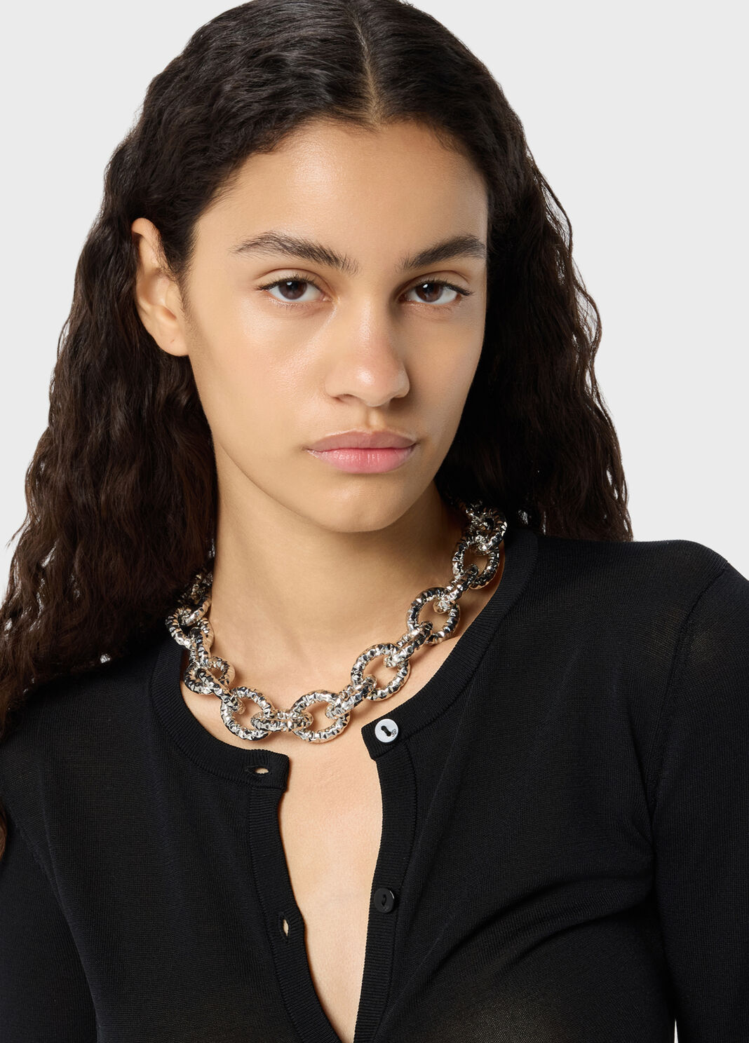 Metal necklace with raised rings  Blumarine - large image number 0