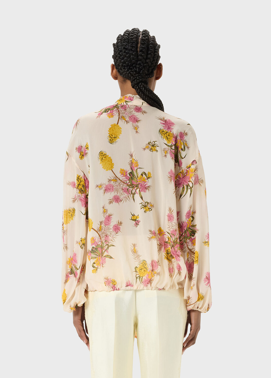 Printed georgette wrap shirt  Blumarine - large image number 1