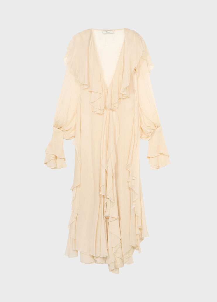 Long crepon dress with sailor collar  Blumarine - medium