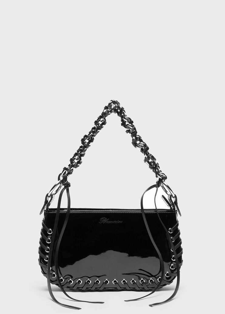 Toy mini in patent leather with eyelets and laces  Blumarine - medium