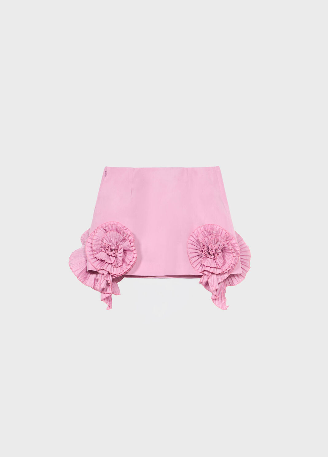 Short taffeta skirt with 3D roses  Blumarine - large image number 5