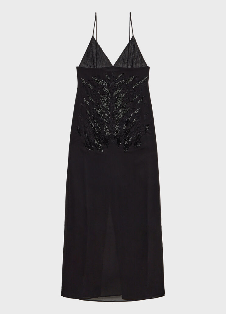 Long georgette dress with lace embroidery  Blumarine - medium
