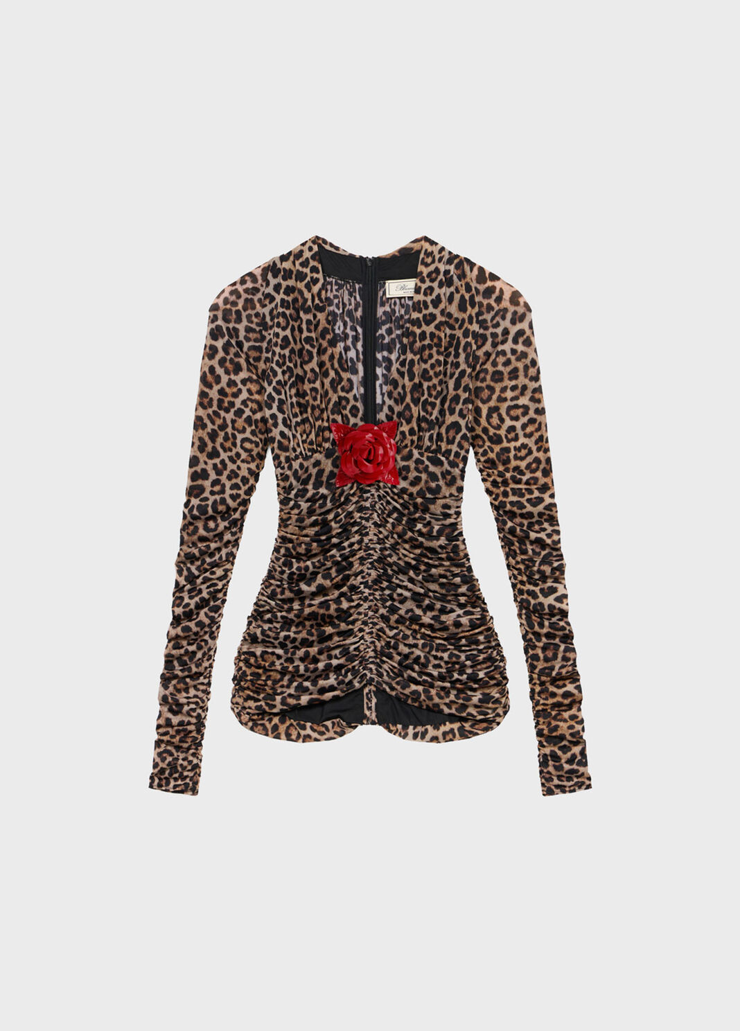 Printed jersey blouse with brooch  Blumarine - large image number 4