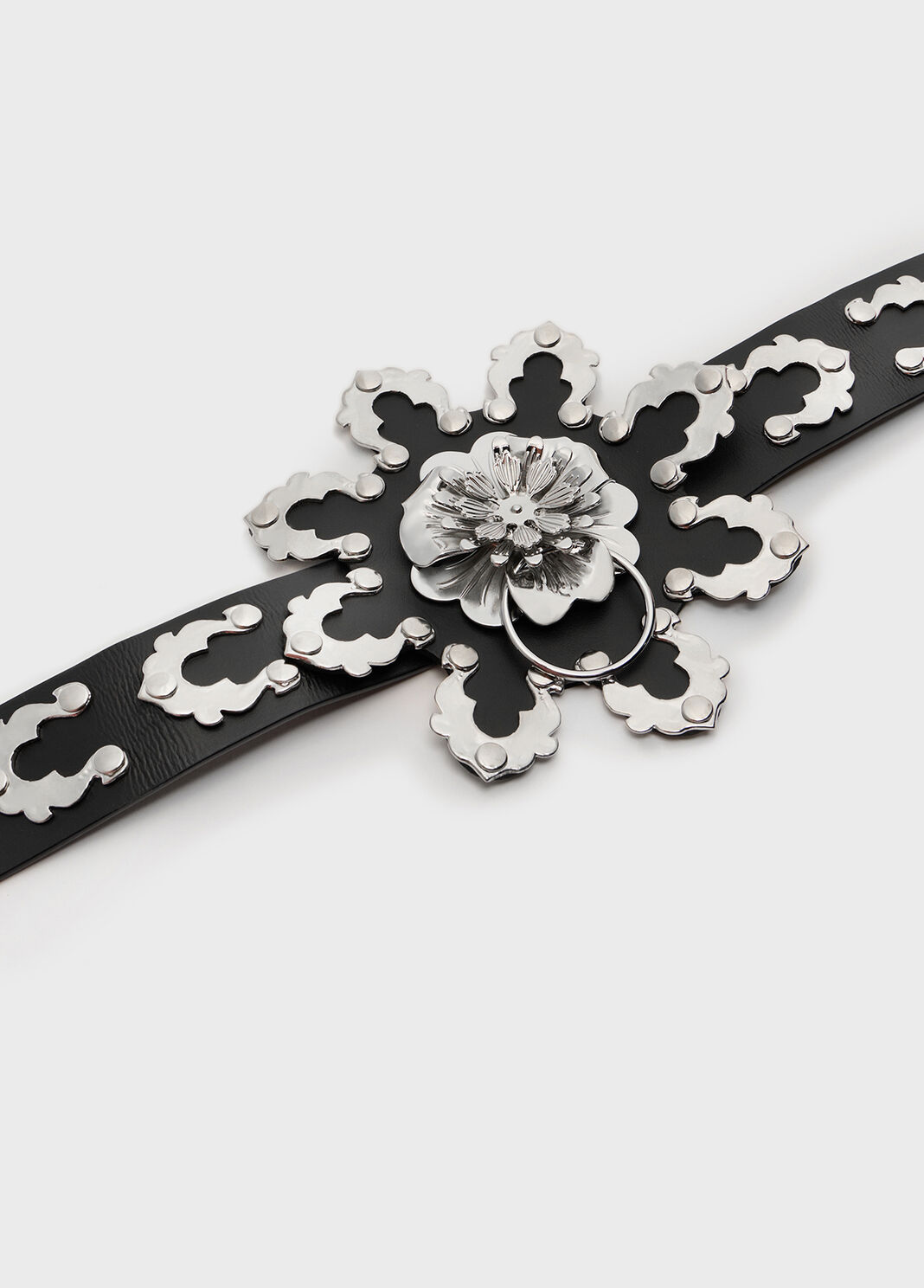 Leather belt with metal flower  Blumarine - large image number 3