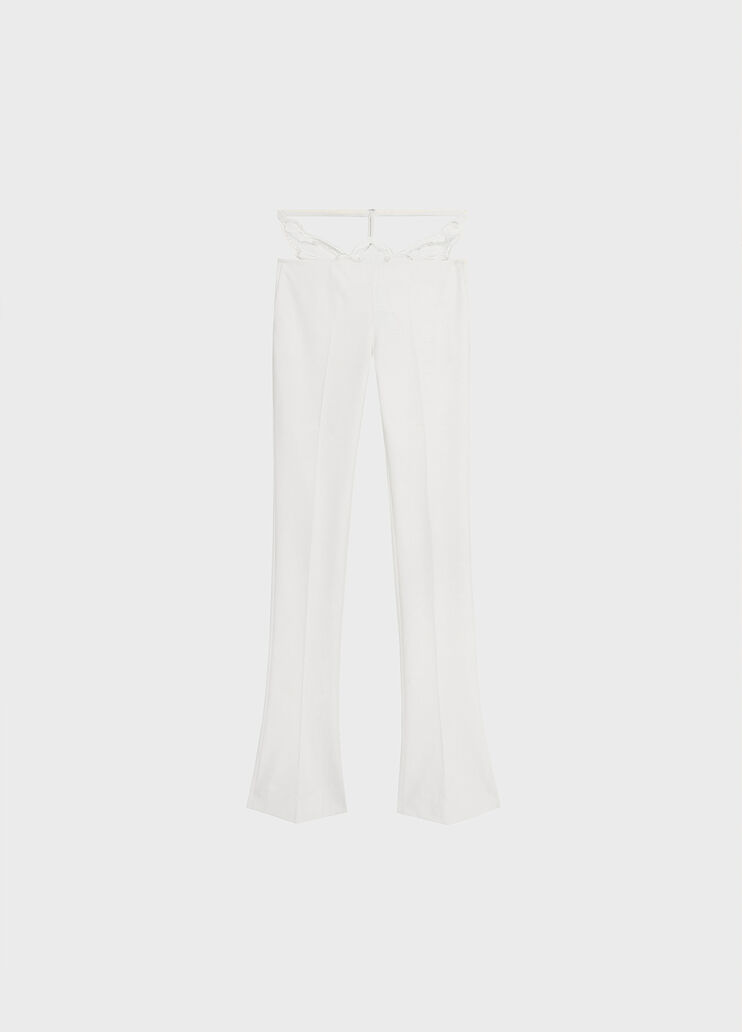 Slim-fit trousers in compact fabric  Blumarine - medium