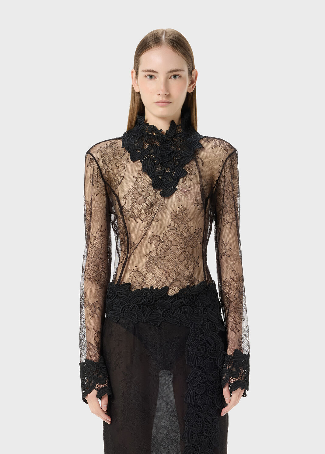 Chantilly lace body with macrame details  Blumarine - large image number 0
