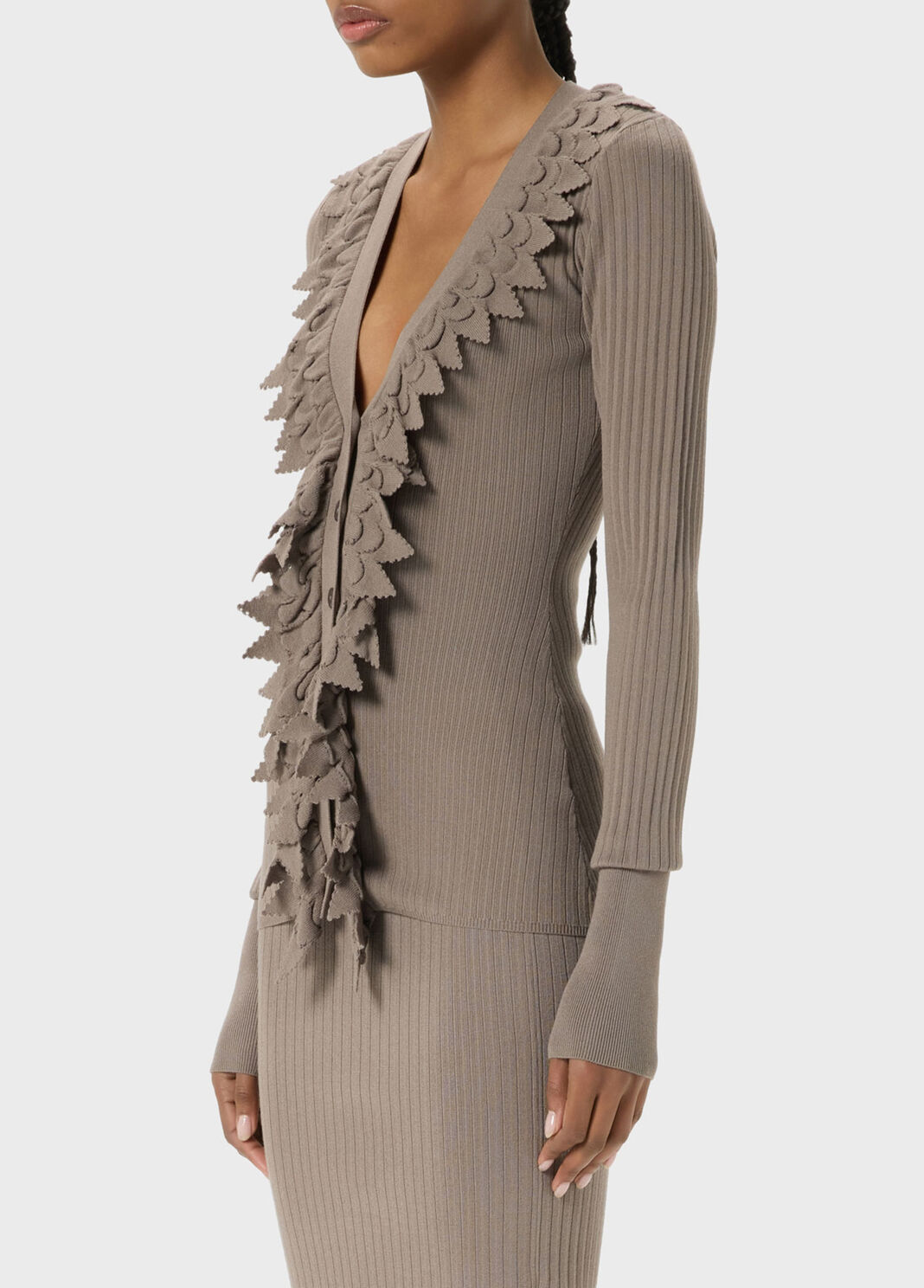 Strickjacke mit R&uuml;schen  Blumarine - large image number 2