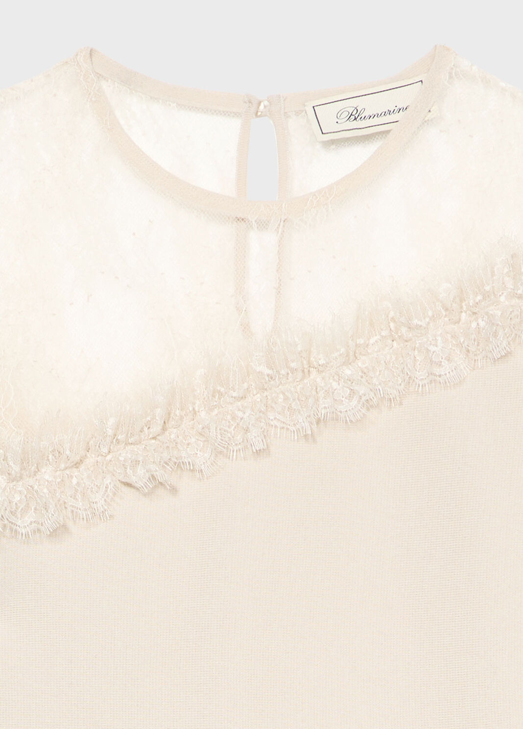Wollpullover mit T&uuml;ll-Passe  Blumarine - large image number 6