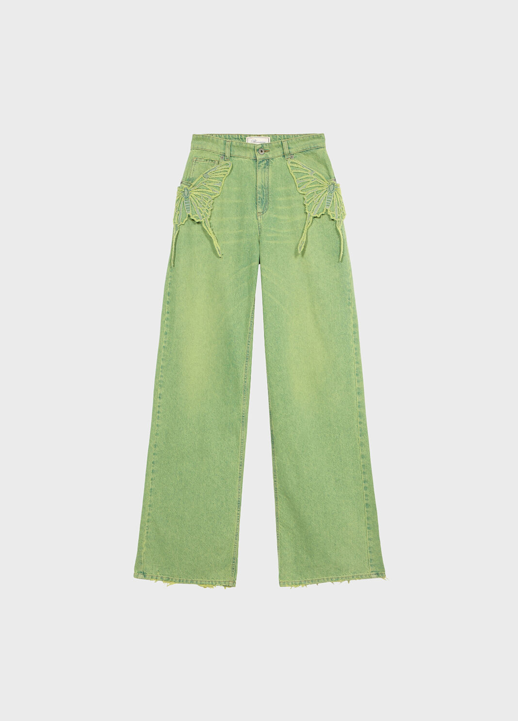 Wide leg jeans with butterfly embroidery  Blumarine - large image number 4
