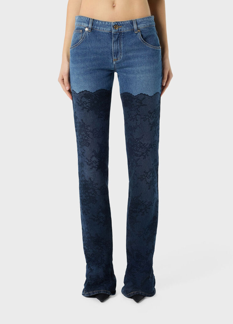 Jeans with trompe-l'&oelig;il print  Blumarine - medium