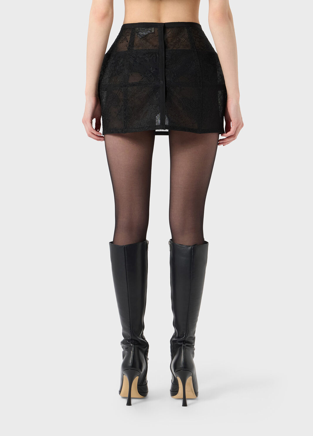 Cinch waist skirt in crinoline and lace  Blumarine - large image number 1