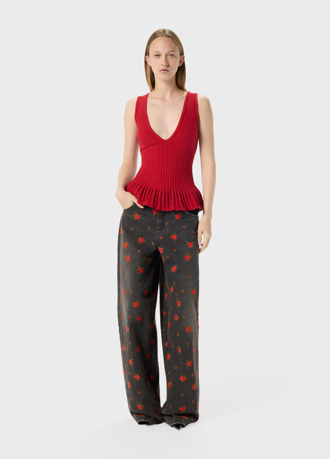 Knit top with flounce  Blumarine - large image number 3