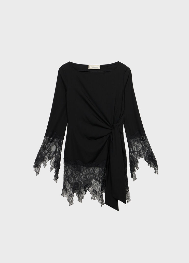 Jersey tunic with lace ruffles  Blumarine - medium