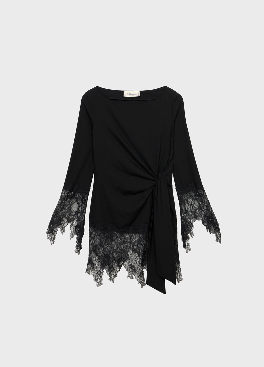 Jersey tunic with lace ruffles  Blumarine - large image number 4
