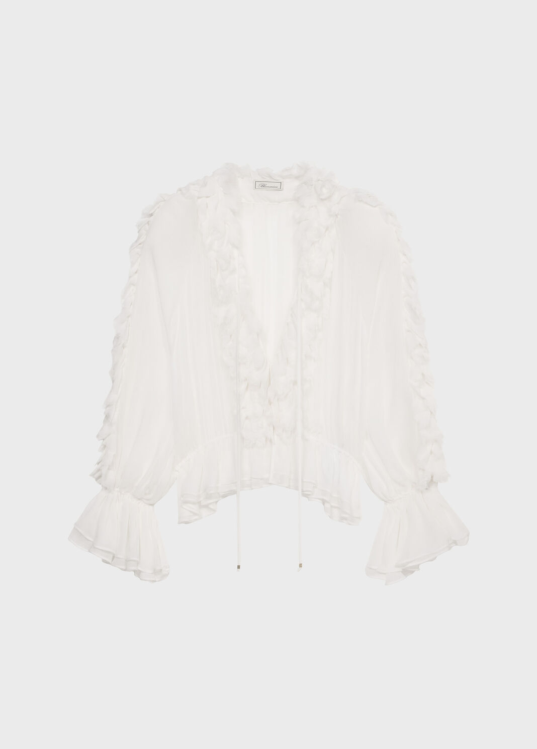 Chiffon shirt with flounce and ruffles  Blumarine - large image number 4