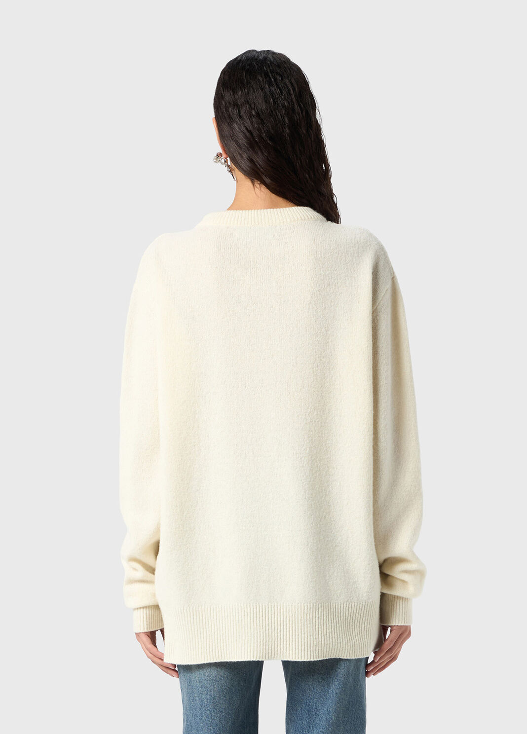 Wool printed pullover with embroidery  Blumarine - large image number 1