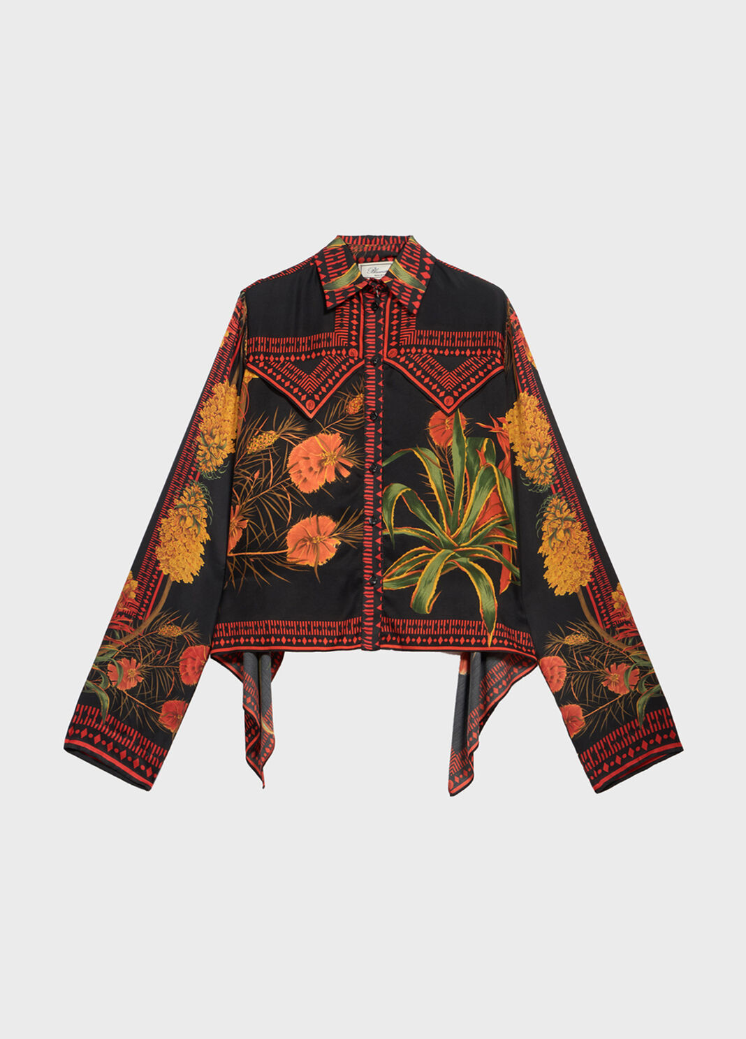 Foulard-print twill shirt  Blumarine - large image number 4