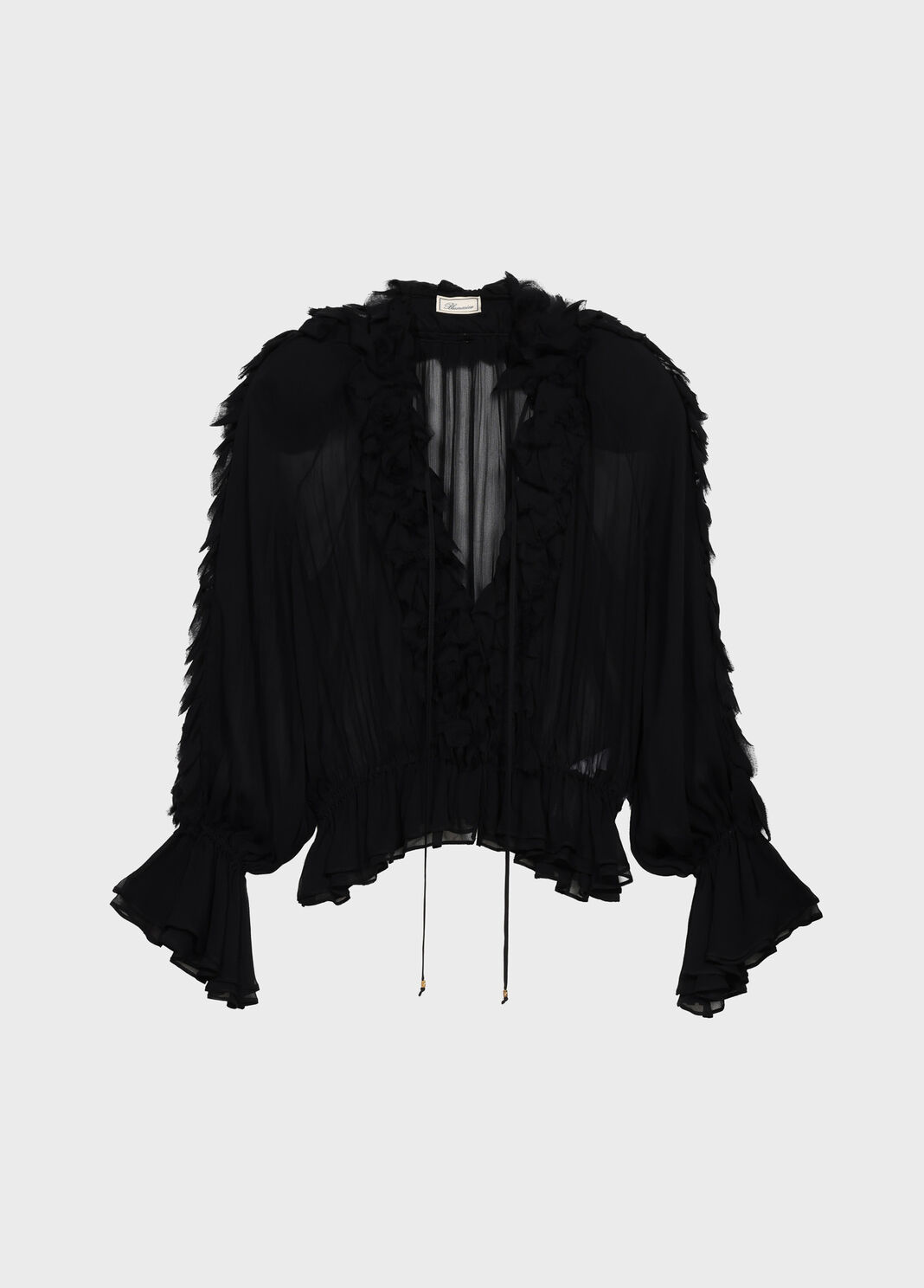 Chiffon shirt with flounce and ruffles  Blumarine - large image number 4