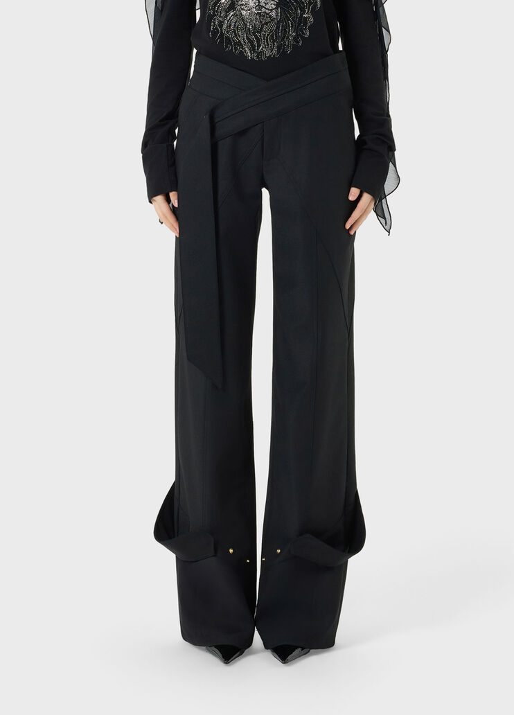 Pantalon &agrave; jambe large avec d&eacute;tails cargo  Blumarine - medium
