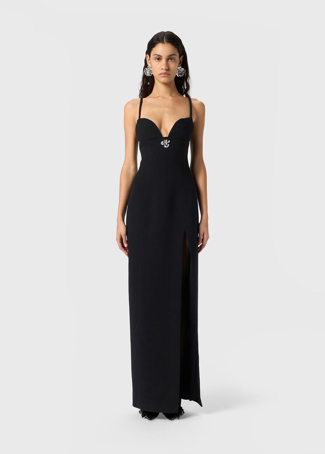 Long crepe dress with slit  Blumarine - large image number 0