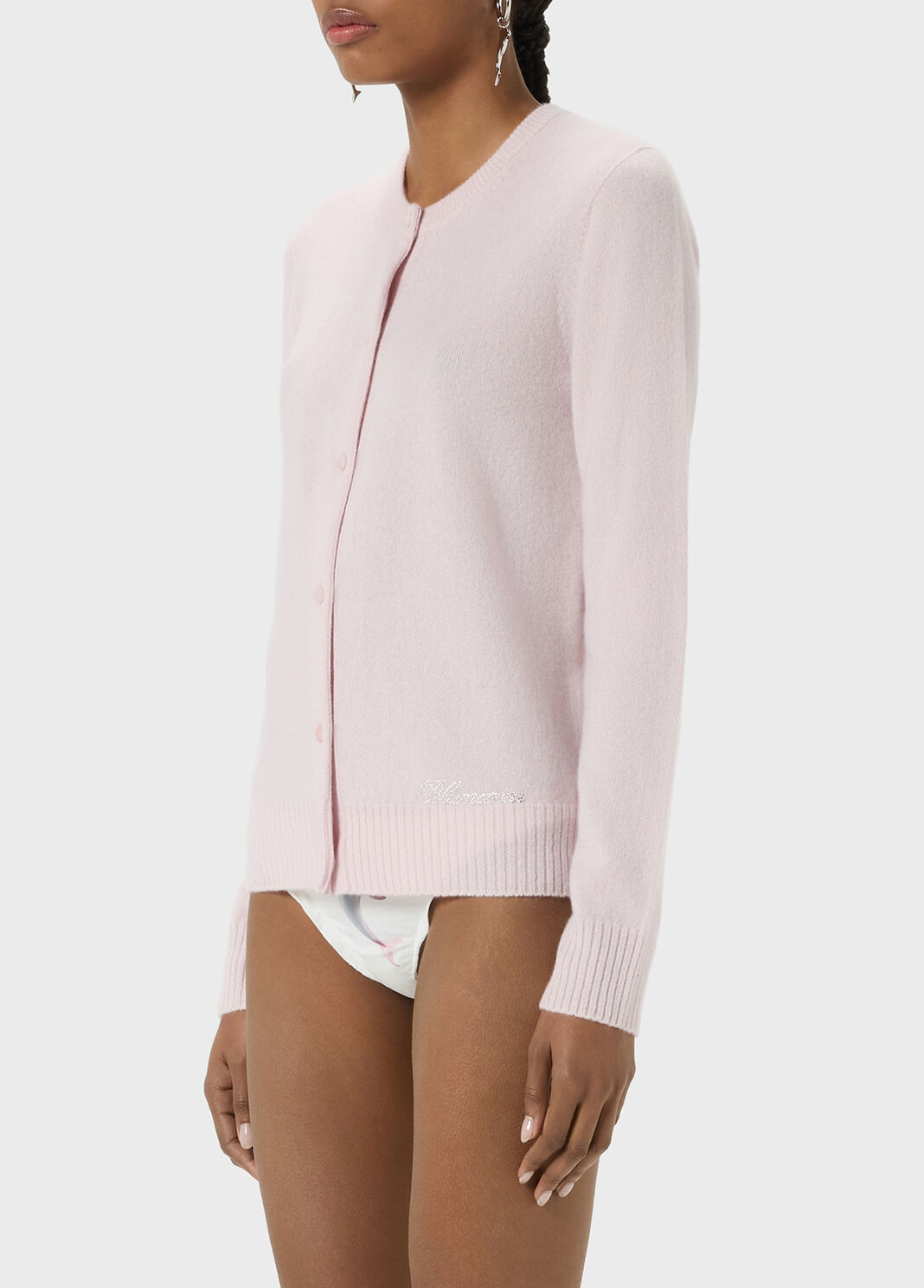 Cashmere cardigan with rhinestone embroidery  Blumarine - large image number 2