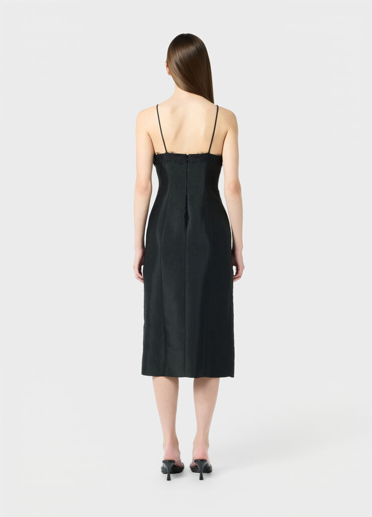 Pencil dress with lace and slit  Blumarine - large image number 1