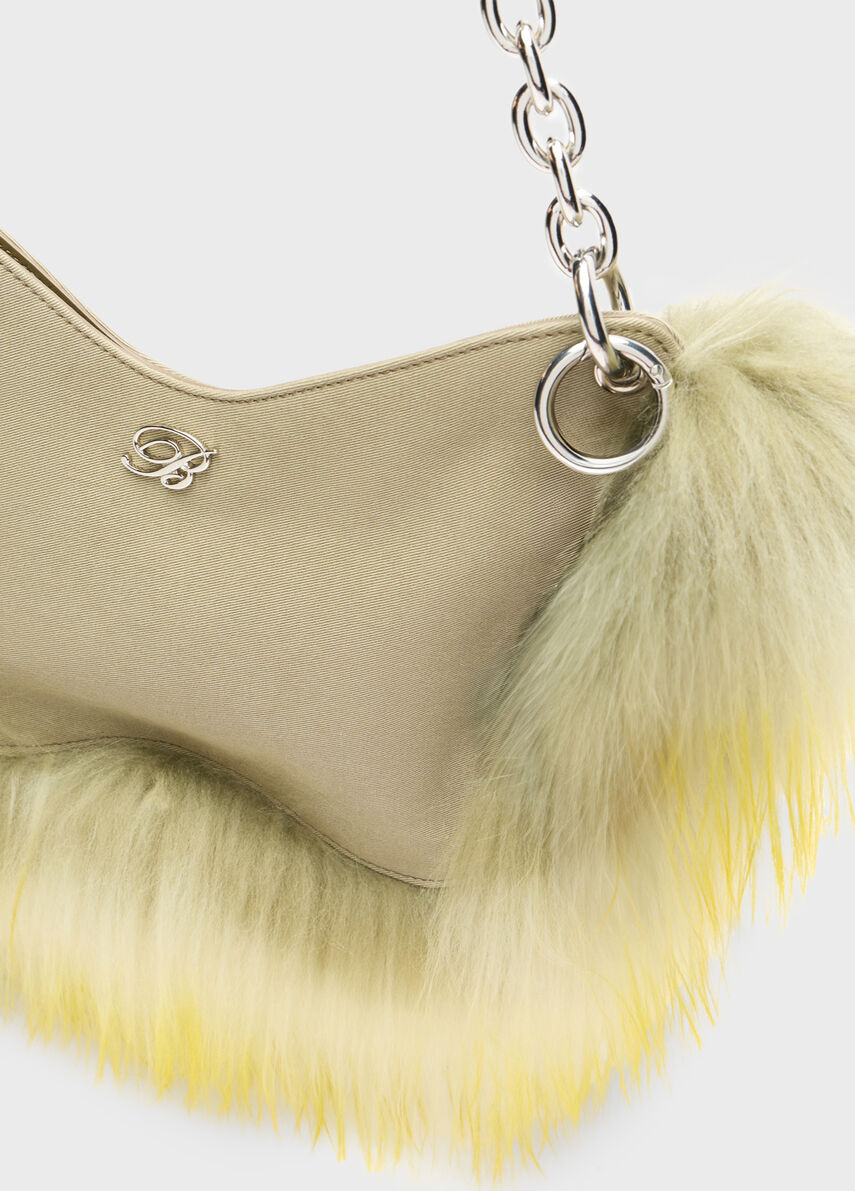 Large Butterfly Bag with Fur - Blumarine