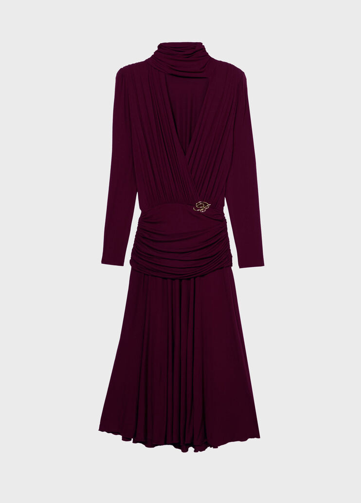 Jersey midi dress with stole and draping  Blumarine - medium