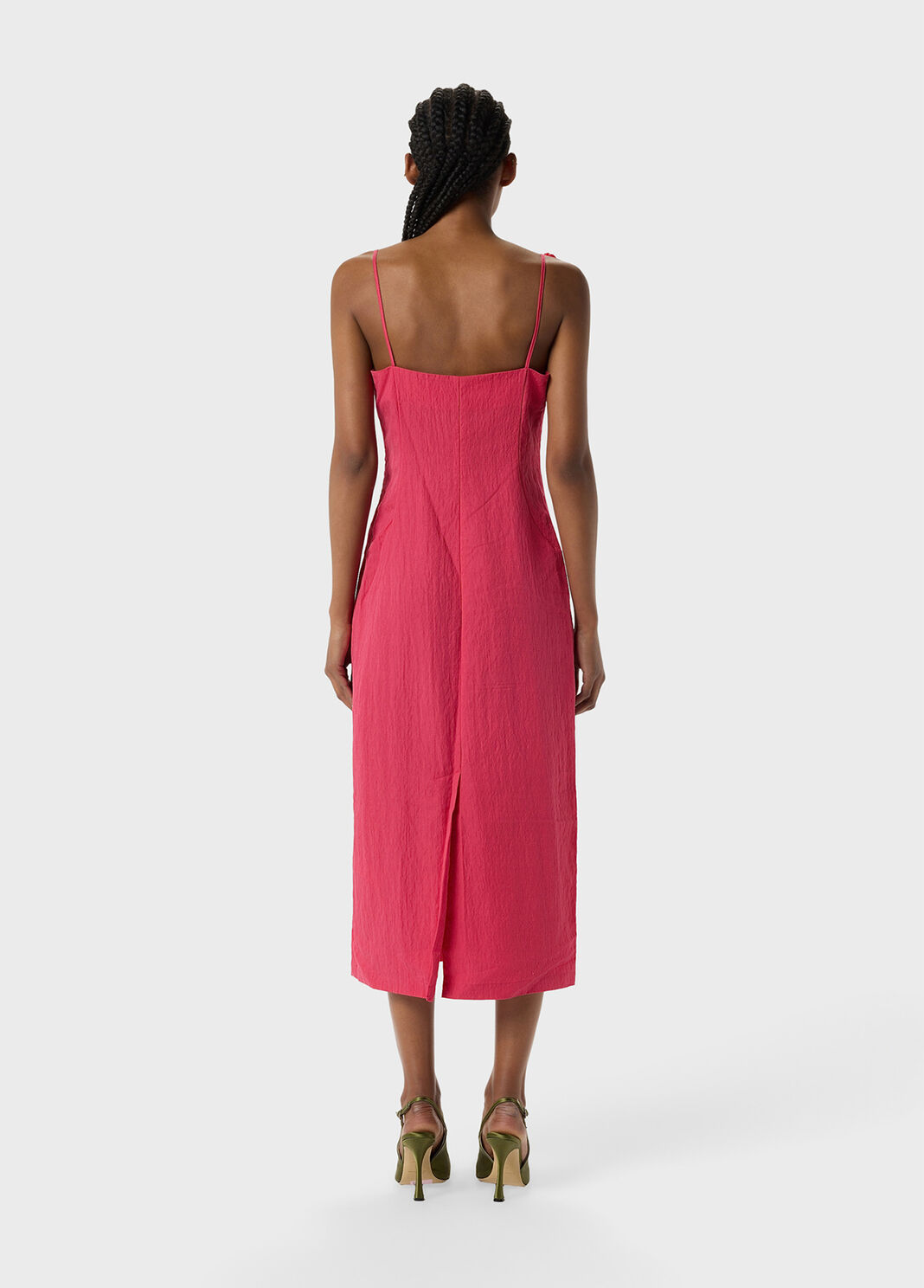 Midi dress in washed gabardine with 3D butterfly  Blumarine - large image number 1