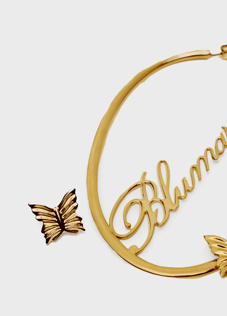 Brass earrings with logo  Blumarine - medium