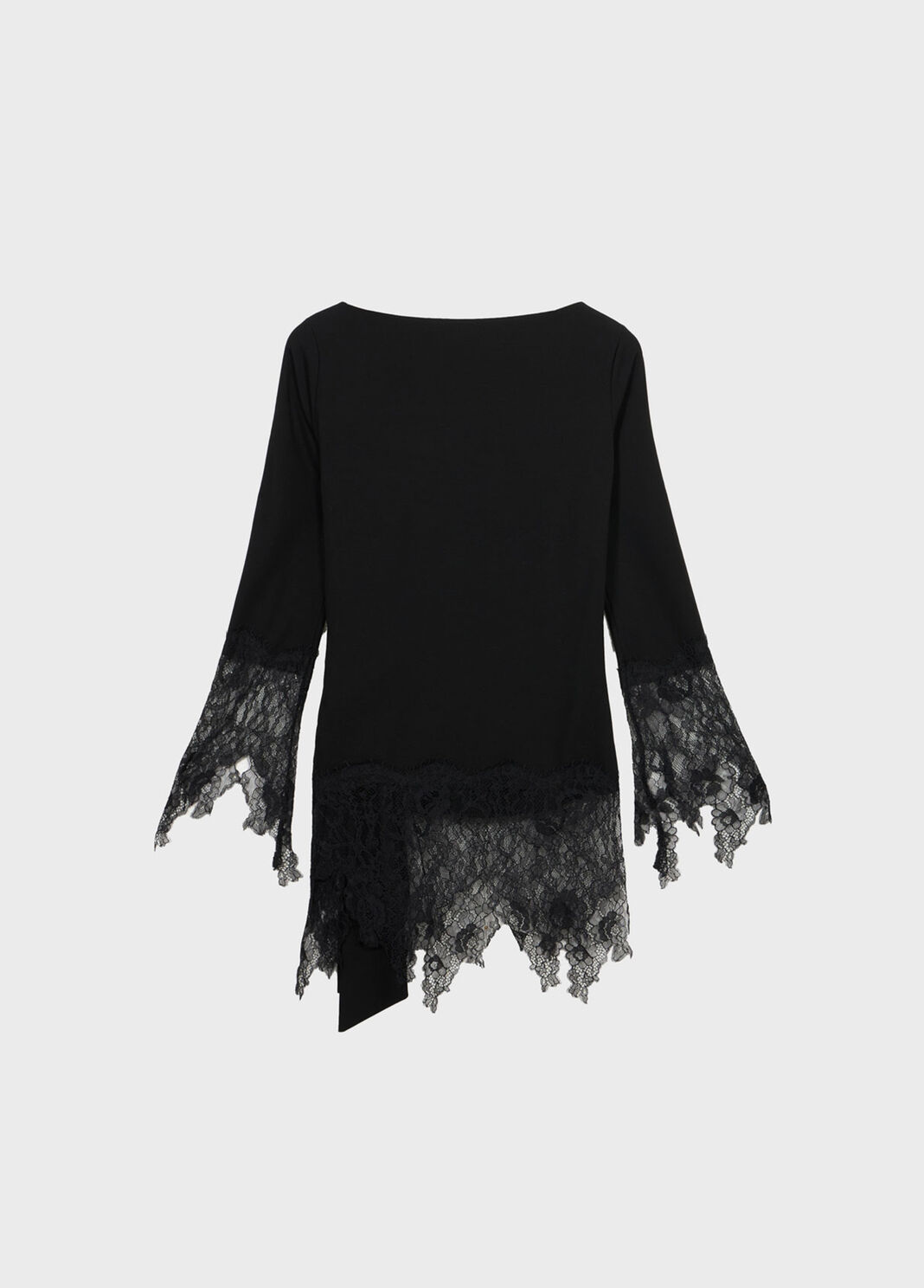 Jersey tunic with lace ruffles  Blumarine - large image number 5