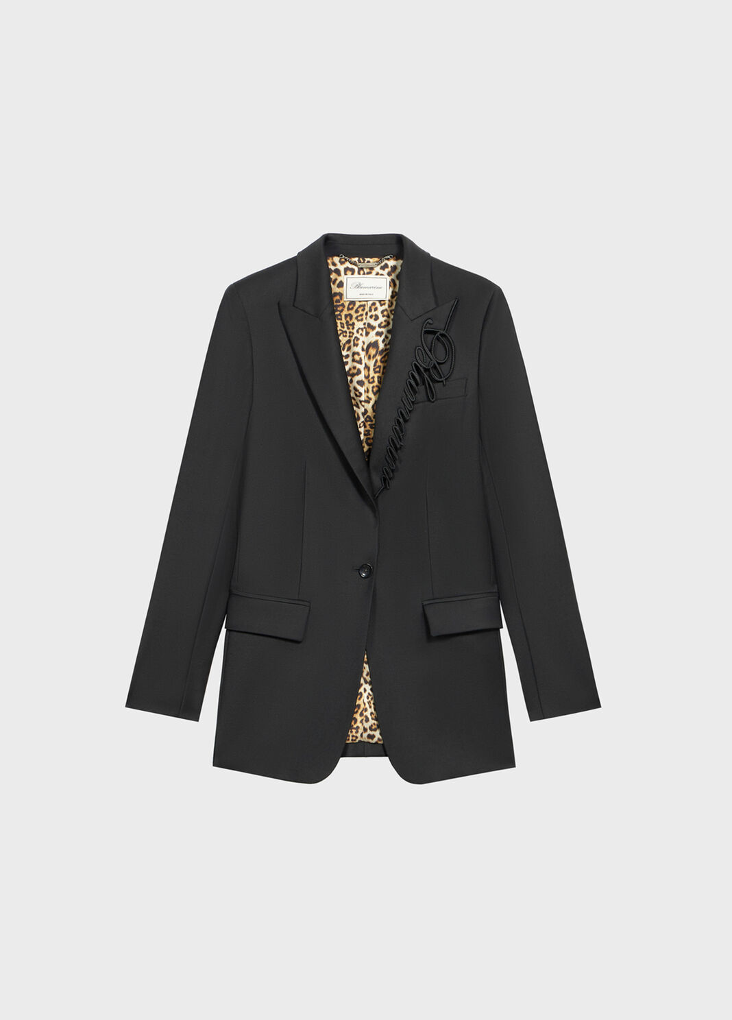 Twill jacket with embroidery logo  Blumarine - large image number 4