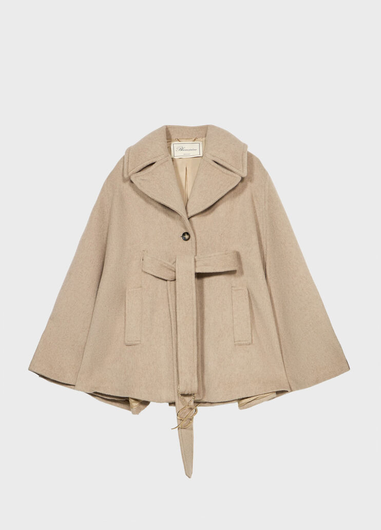 Langes Tuchcape mit G&uuml;rtel  Blumarine - medium