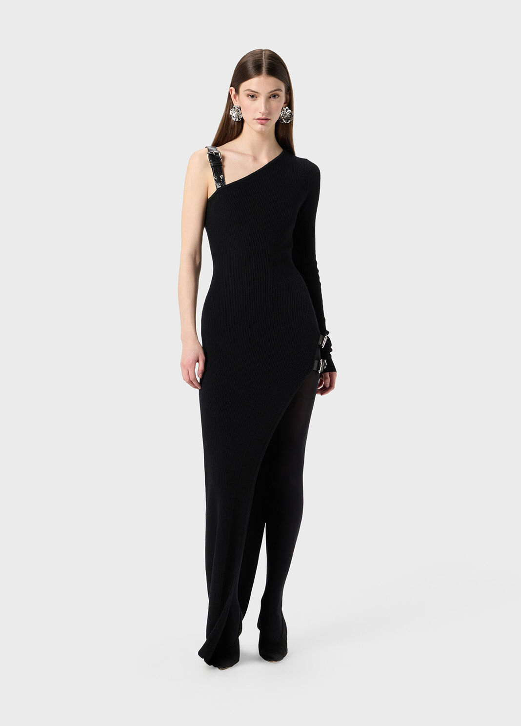 One-shoulder dress with straps  Blumarine - large image number 3