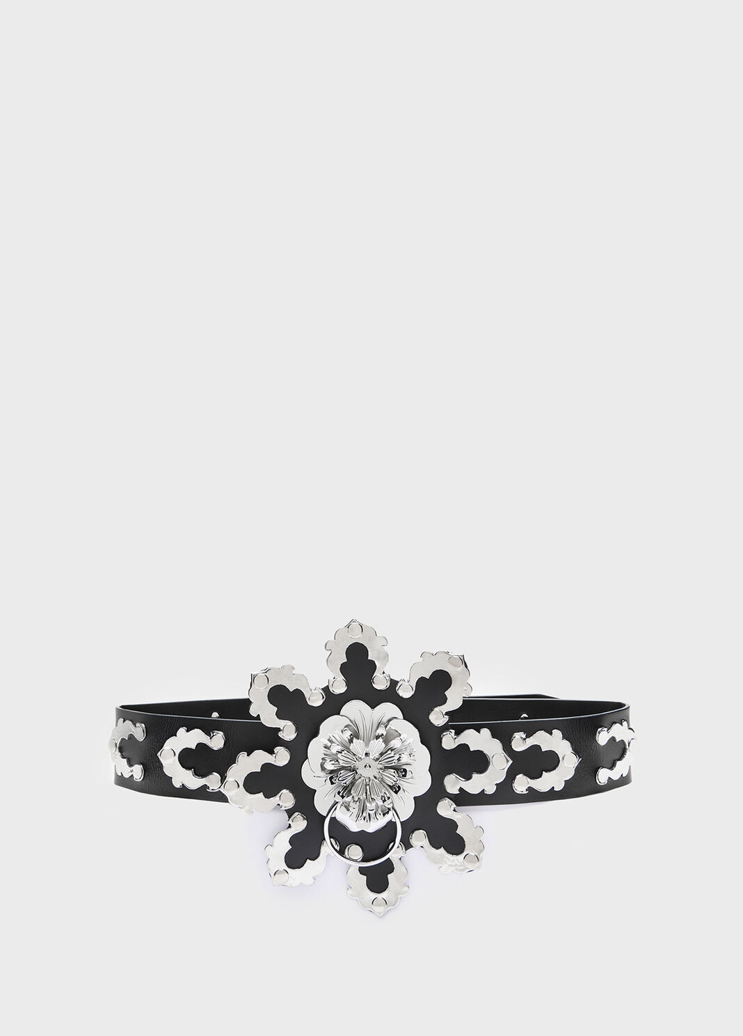 Leather belt with metal flower  Blumarine - large image number 2