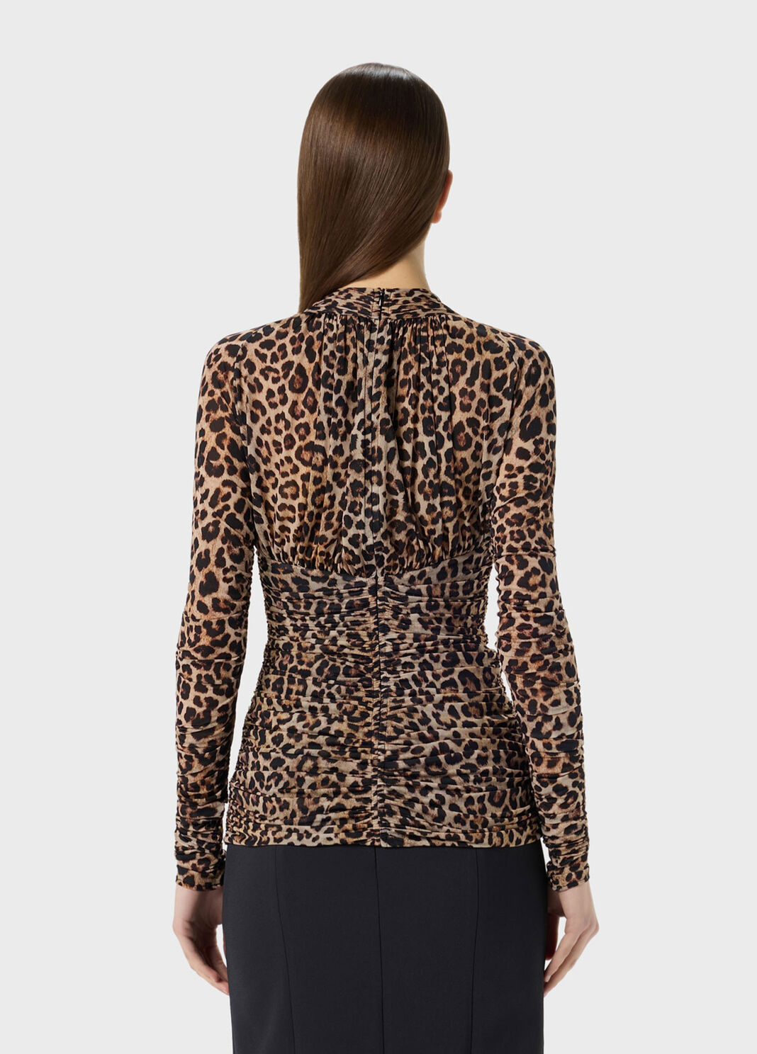 Printed jersey blouse with brooch  Blumarine - large image number 1