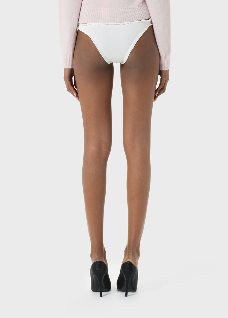 Jersey briefs with dolphin print and ruffles  Blumarine - large image number 1