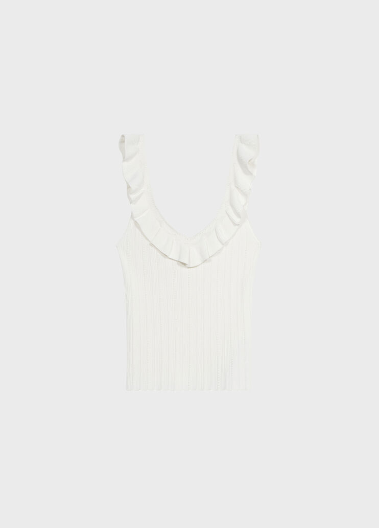 Ribbed Top with Ruffles  Blumarine - medium