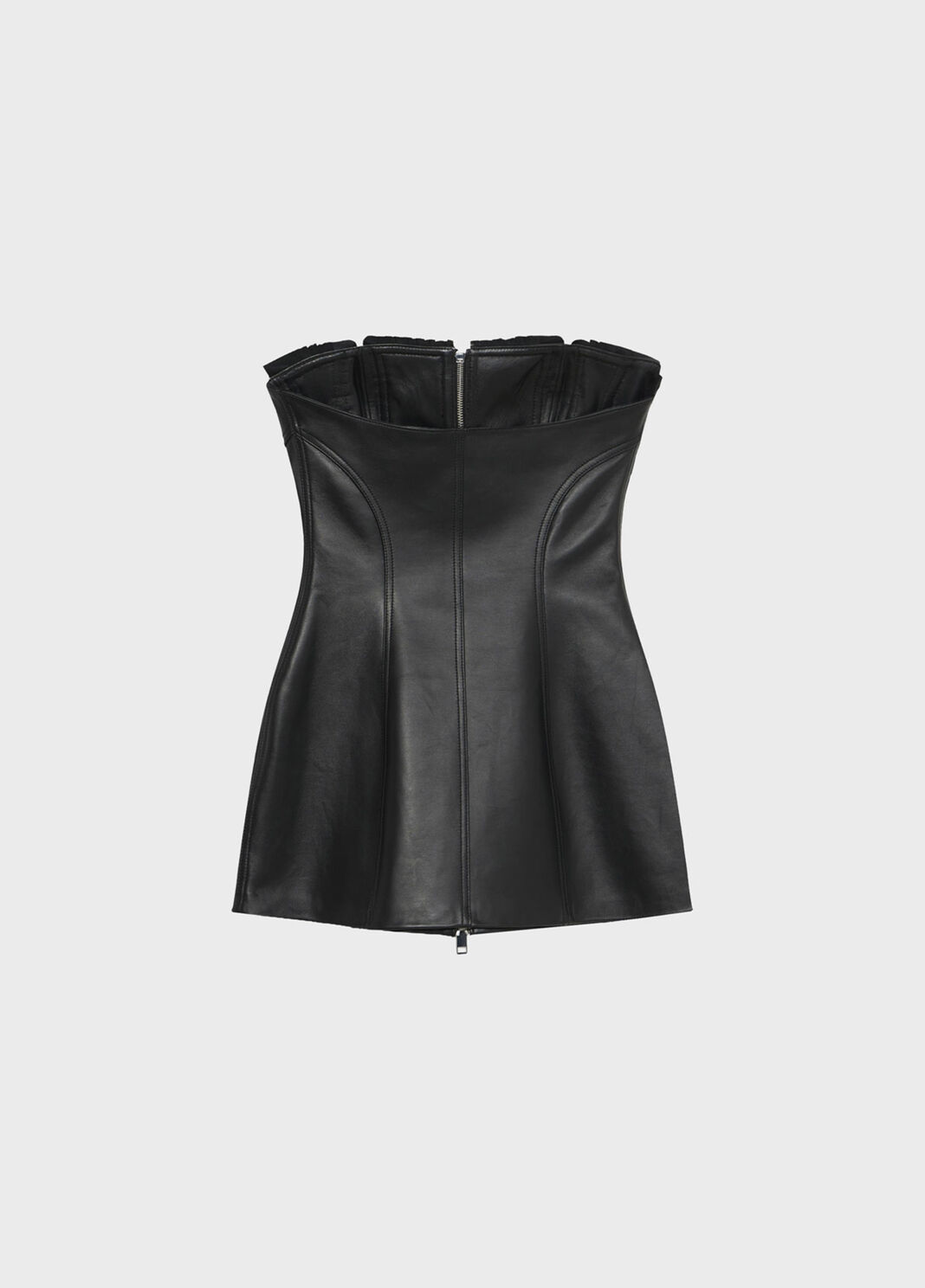 Nappa bustier dress with ruching  Blumarine - large image number 5
