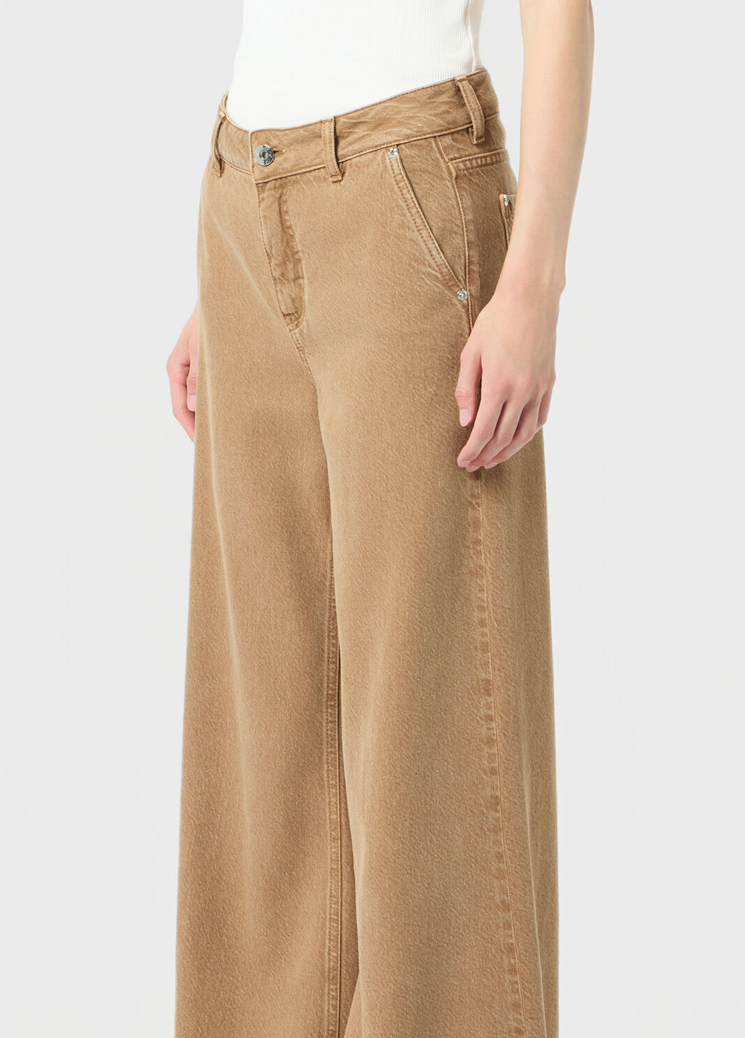 Cotton palazzo trousers  Blumarine - large image number 2